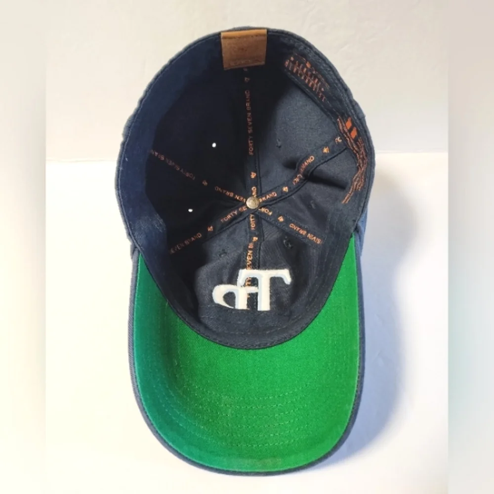 Tampa Bay Rays fitted ball cap Sz Large 47 brand Navy Blue
